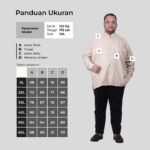 WGB Kemeja Panjang Pria Big Size Patterned Stand Collar Ukuran Besar Jumbo XXL - Best Value - Gambar 6