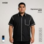 WGB Kasual Pria Big Size Signature Line Shirt Jumbo Ukuran Besar Bowling Style XXL - Prime Series