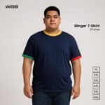 WGB Ringer Tshirt Kaos Pria Big Size Ukuran Besar Jumbo XXL XXXL Casual Style - PRIME SERIES