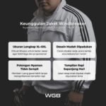 WGB Jaket Windbreaker Pria Big Size Ukuran Besar Jumbo XXL - Prime Series - Gambar 2