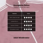 WGB Jaket Windbreaker Pria Big Size Ukuran Besar Jumbo XXL - Prime Series - Gambar 4