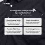 WGB Kemeja Inverted Pria Big Size Special Collection Ukuran Besar Jumbo XXL - Prime Series - Gambar 2