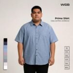 WGB Kemeja Kerja Katun Oxford Pendek Pria Big Size Jumbo XXL - Prime Series