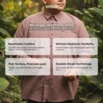 WGB Kemeja Kerja Katun Oxford Panjang Pria Big Size Jumbo XXL - Prime Series - Gambar 2