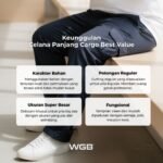 WGB Celana Cargo Panjang Pria Big Size Jumbo XXL - Best Value Series - Gambar 2