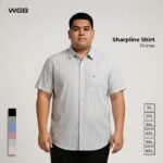 WGB Kemeja Salur Pria Big Size Ukuran Jumbo XXL - Prime Series