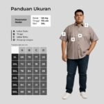 WGB Kemeja Pendek Corduroy Pria Big Size Ukuran Besar XXL - Prime Series - Gambar 6