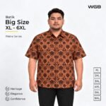 WGB Premium Batik Big Size Pria Classic Lengan Pendek XXL - Prime Series